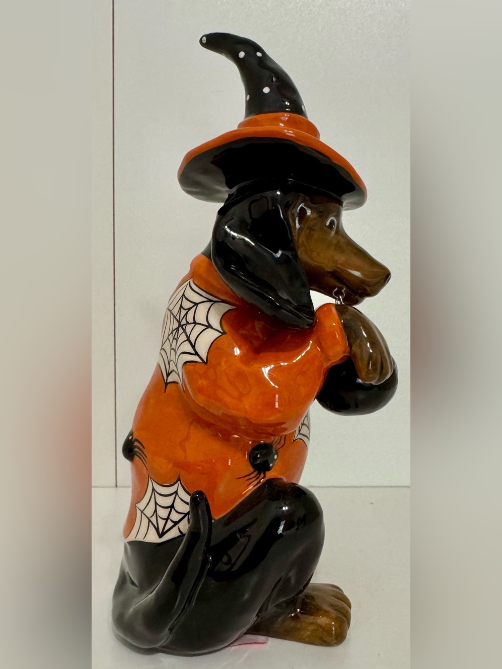 Blue Sky Clayworks  Halloween Dachshund Witch Trick-or-Treat Figurine NWT - Picture 9 of 11